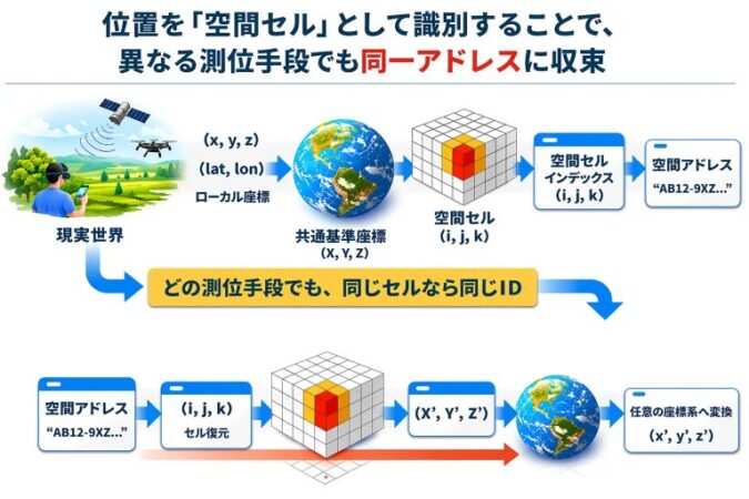 空間の位置情報を共通ID化へ、ミラリスタが「空間アドレス」構想を発表